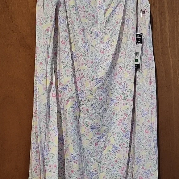 Lauren Ralph Lauren Sleeveless Short Nightgown - Multi Floral - Picture 3 of 5